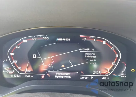 2020 BMW X3 M40I из США, поврежденный, VIN 5UXTY9C06L9B57541